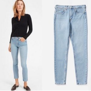 Everlane Mid-Rise Ankle Skinny Jeans Light Blue Wash 32